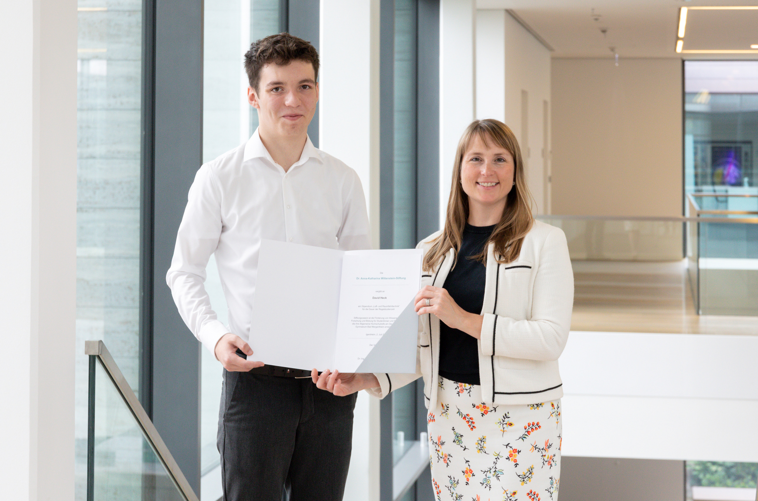 David Heck mit Dr. Anna-Katharina Wittenstein